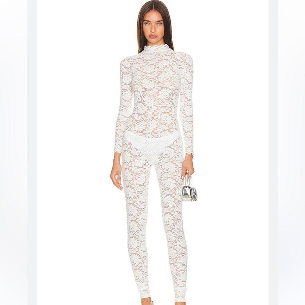 Kim Shui White Lace Jumpsuit